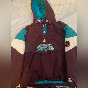 VINTAGE MIGHTY DUCKS STARTER JACKET